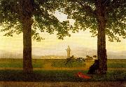 Caspar David Friedrich Taras ogrodowy oil painting reproduction